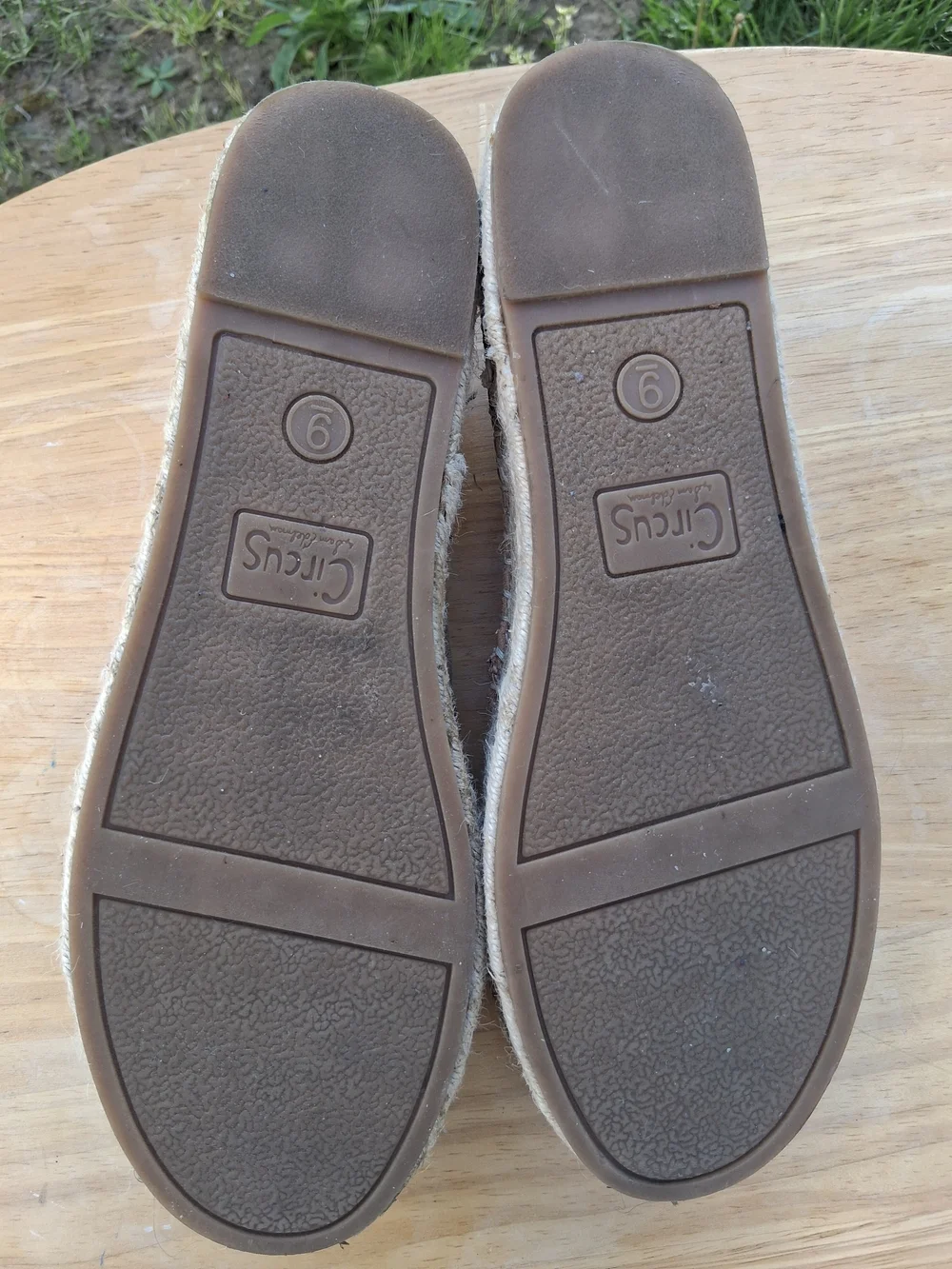 Circus by Sam Edelman Platform Espadrille Slip-Ons Tan Suede Women’s Size 9